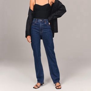 Abercrombie and Fitch 90s straight Ultra high rise Jeans